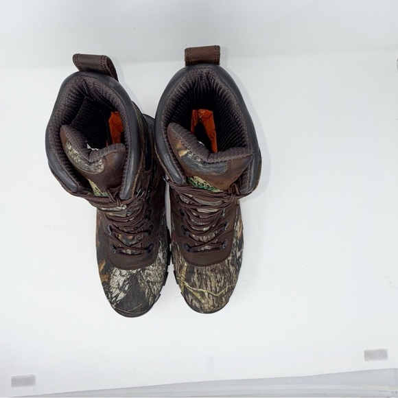 Rocky Sport Utility Max Brown and Green Outdoor Boots with Camouflage Design